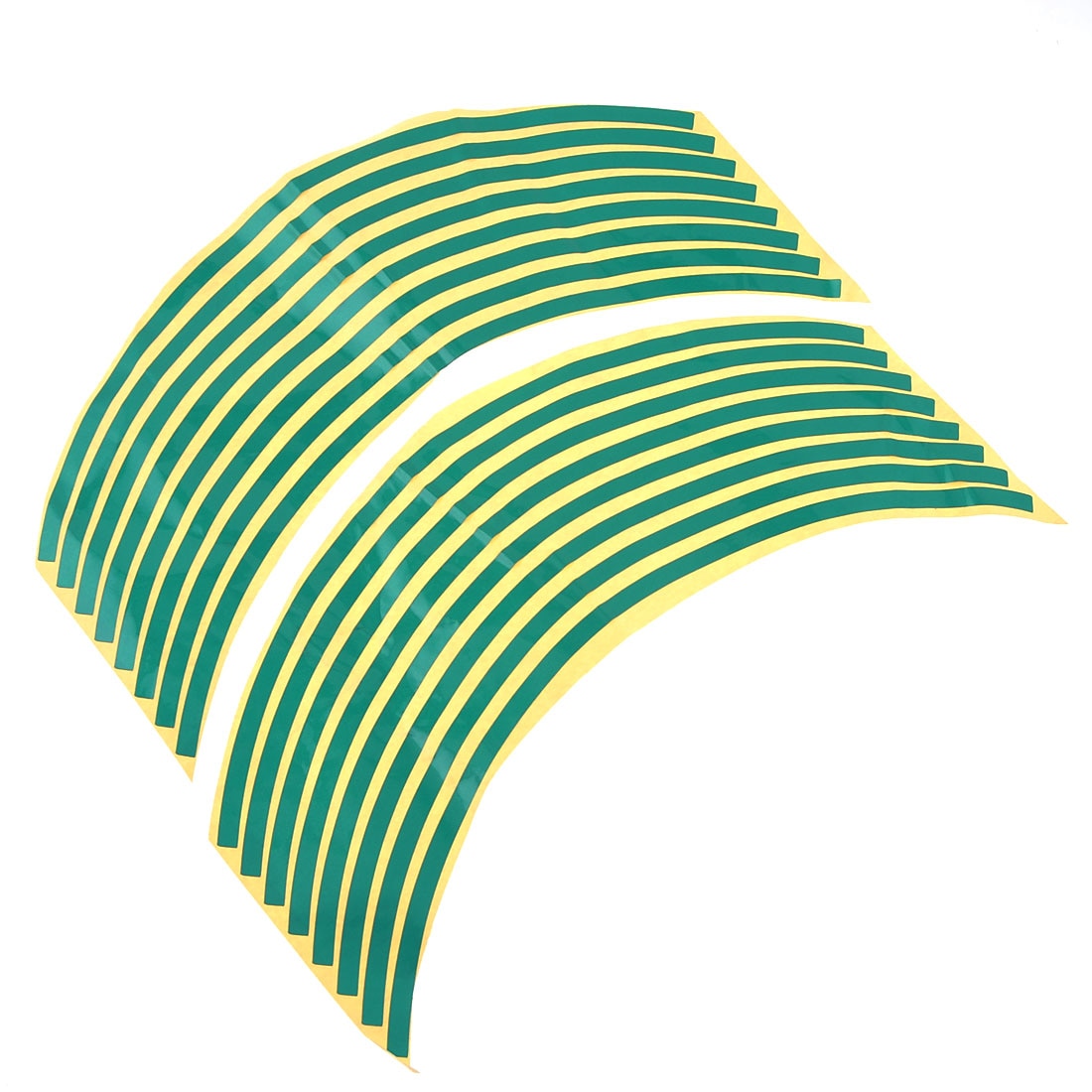 UXCELL, 16 piezas, pegatinas adhesivas para rueda de coche o motocicleta, pegatinas de adorno, verde, 13"
