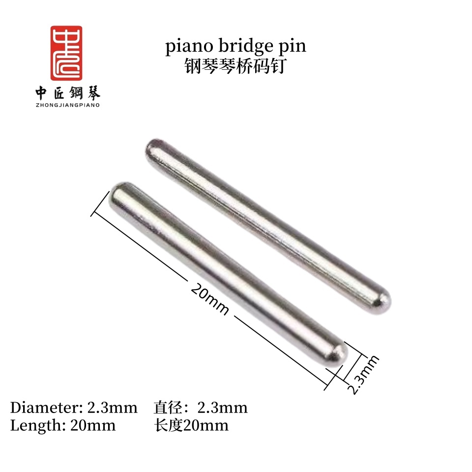 Części zamienne robić pianina, kołki mostka pianina, uchwyty strun, wieszaki strun.: Srebrny