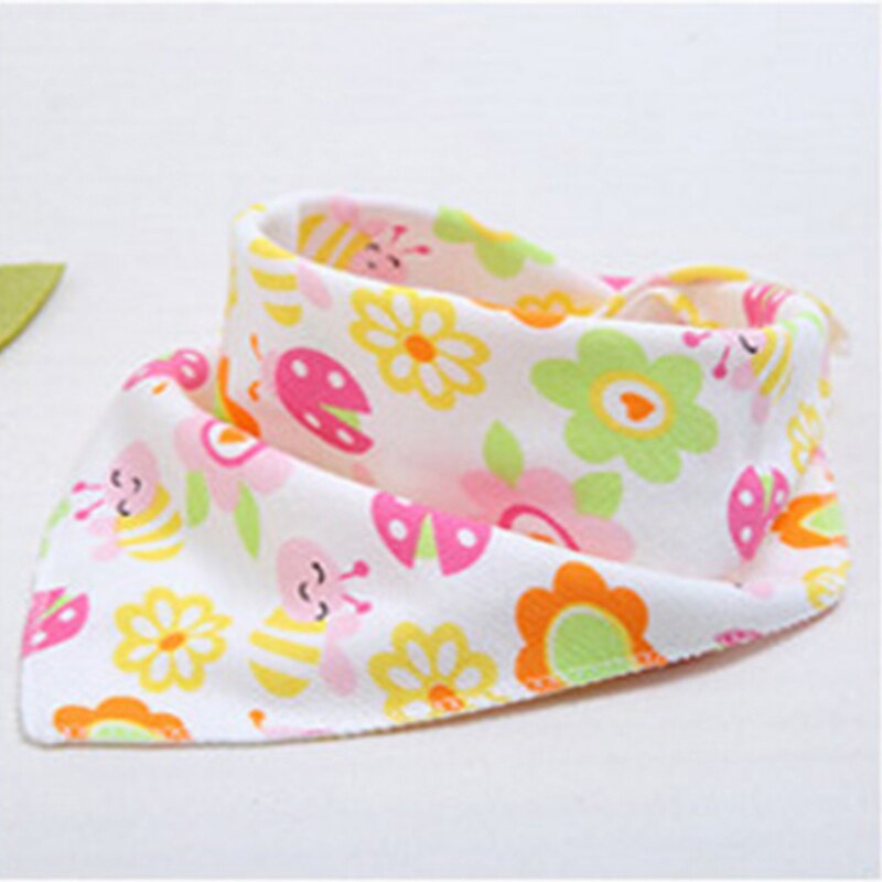 Baberos de algodón para bebés de 5 uds., Bandana, Baberos para bebés y niñas, babero para alimentación de bebé, ropa para bebés de doble capa con hebilla para comer eructos