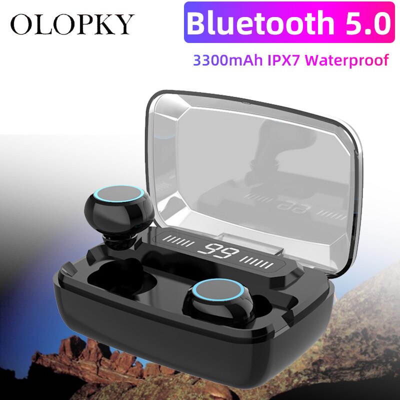 IPX7 Waterdichte Originele M11 Draadloze Hoofdtelefoon Tws Bluetooth 5.0 Oortelefoon Hifi Oordopjes Touch Controle Headset Voor Sport/Game