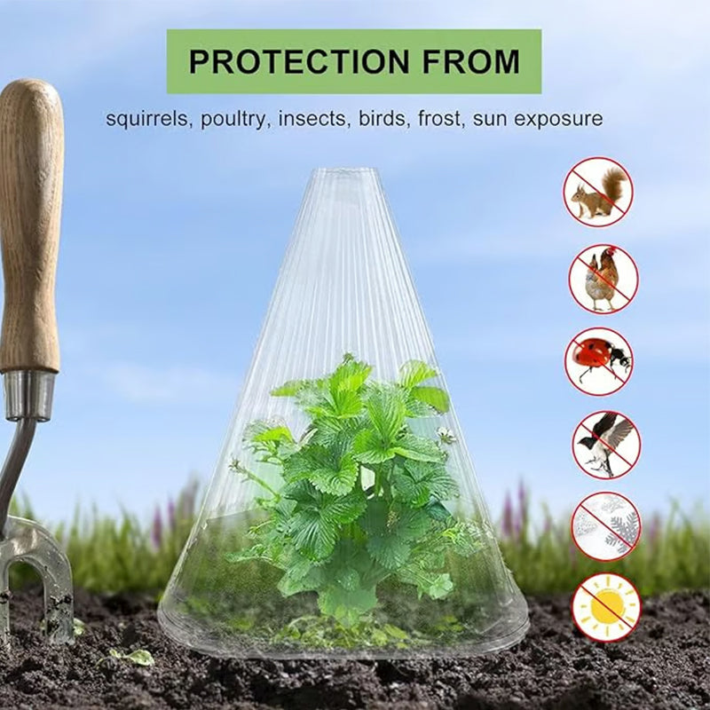 Cloches pour plantes de jardin, 20 pièces, couverture contre les escargots/Influences météorologiques pour les soins et la Protection des plantes, couverture de Protection efficace des plantes