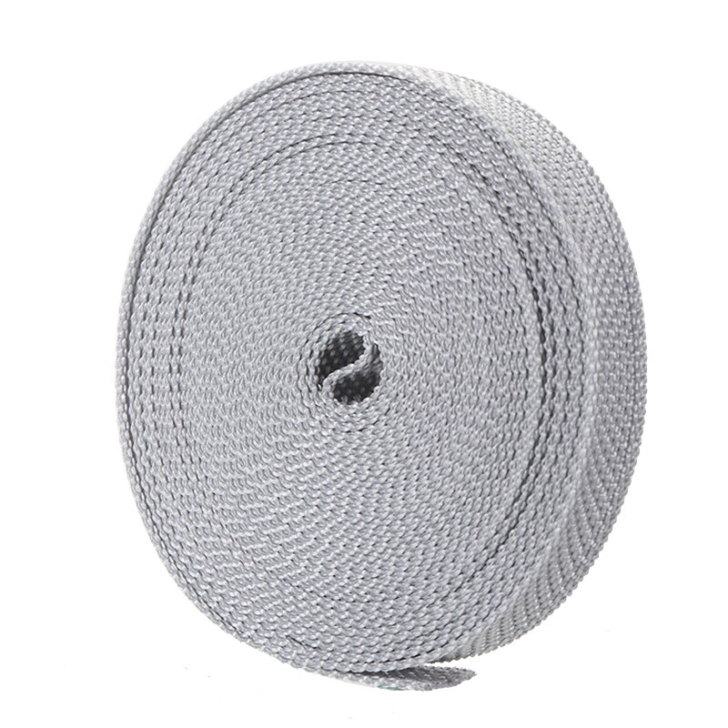 5M Roller Shutter Strap Gray 14mm Wide Webbing DIY Replacement For Winder Box Cable Holder Cord Protecting Cable Organizer