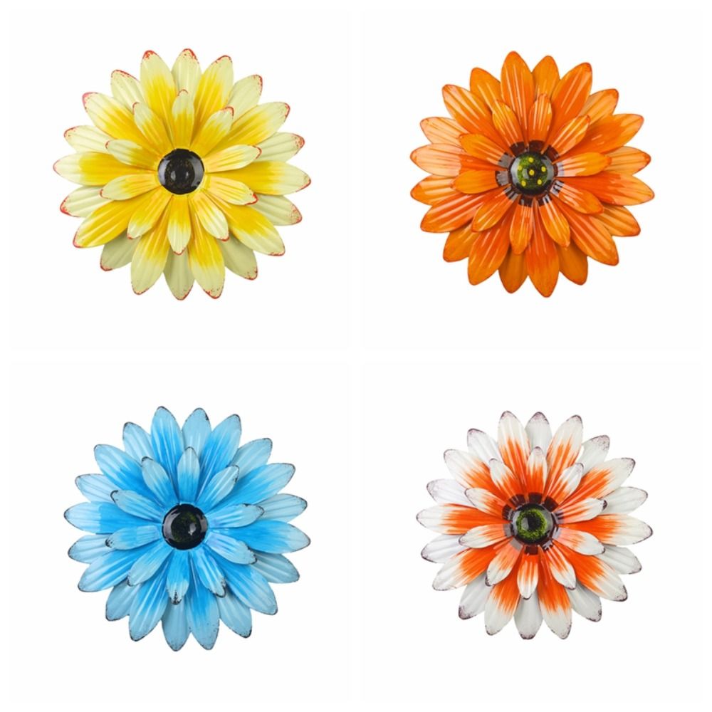 Tuin Decor Ijzeren Bloem Hek Decoratie Creatieve Prachtige Muur Opknoping Kleurrijke Kunst Achtergrond Hanger Prop