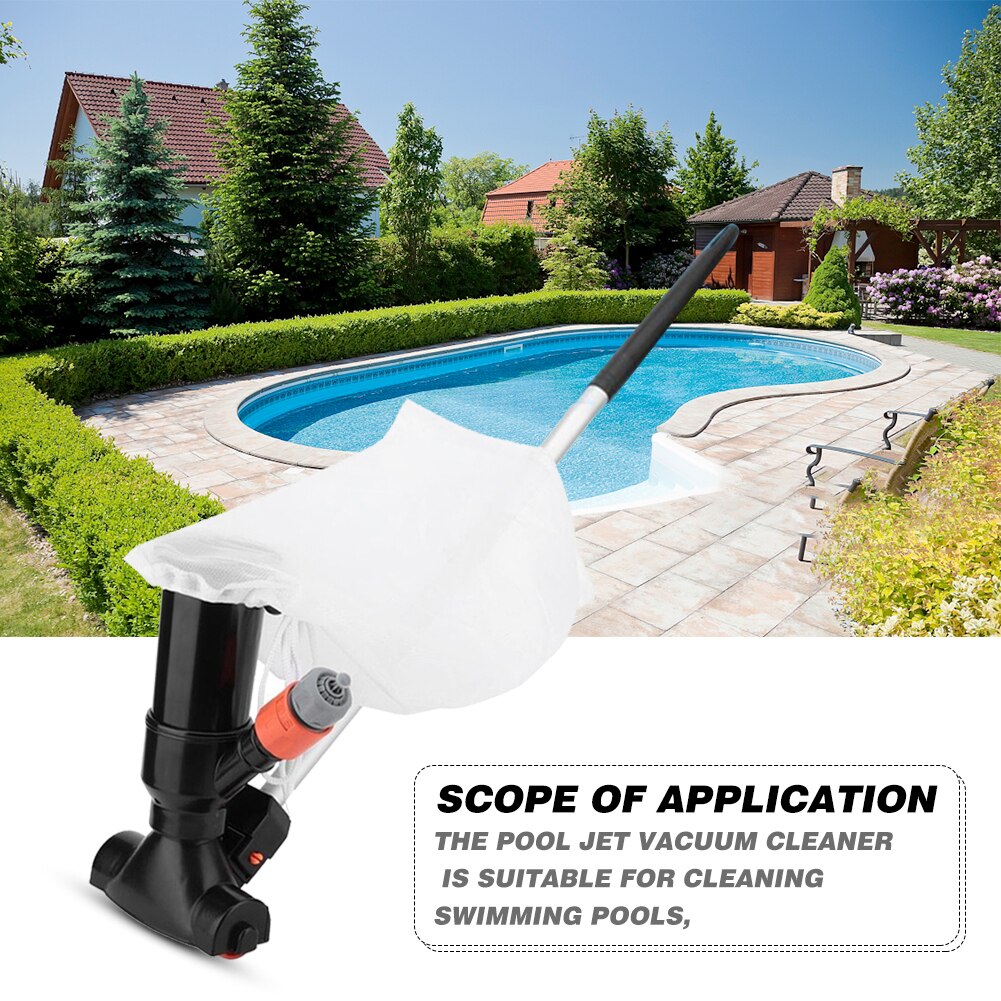 Pool Vacuum Cleaner Swimming Pool Vacuum Jet 5 Pole Sections Suction Tip Connector Inlet Portable Detachable Pond Vacuum Cleaner