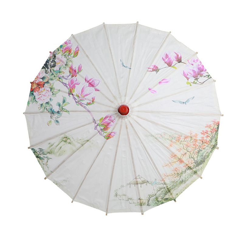 Women's Rain Umbrella Chinese Umbrella fengshui Silk Dance Japanese Decorative Bamboo Umbrella Oil Paper Umbrella parasol: A2