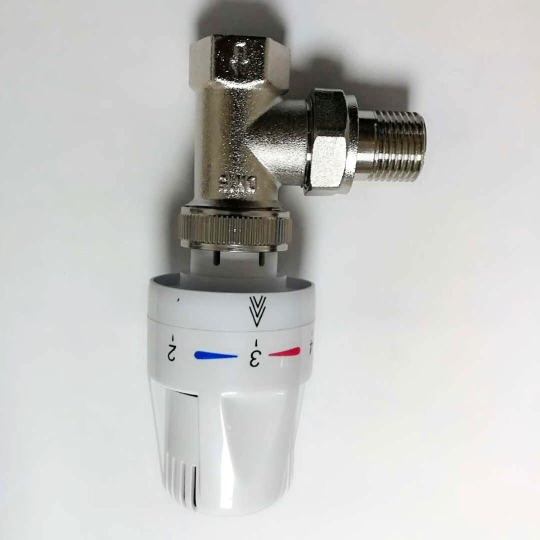 Automatic Thermostatic Radiator Valve Thermostat Temperature Control Valve Angle Floor Heating Special Valve Copper 15mm