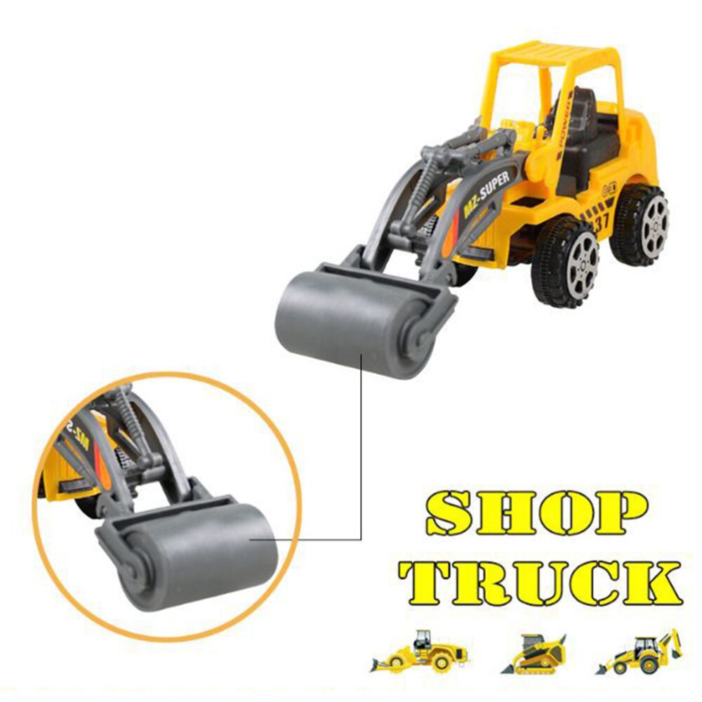 10Pcs Techniek Auto Speelgoed Mini Techniek Auto Graafmachine Model Speelgoed Voor Jongens Kind