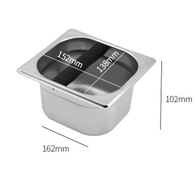 Stainless Steel Coffee Espresso Knock Box Anti slip Coffee Grind Dump Bin Waste Bin Detachable Knock Coffee Tools For Barista: A