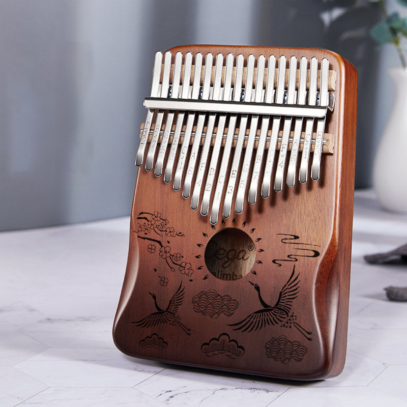 Cega 21 Key Kalimba 17 Key Thumb Piano Mahogany Wooden mbira musical instrumentos musicales 30 key instruments calimba machine: Acacia-2