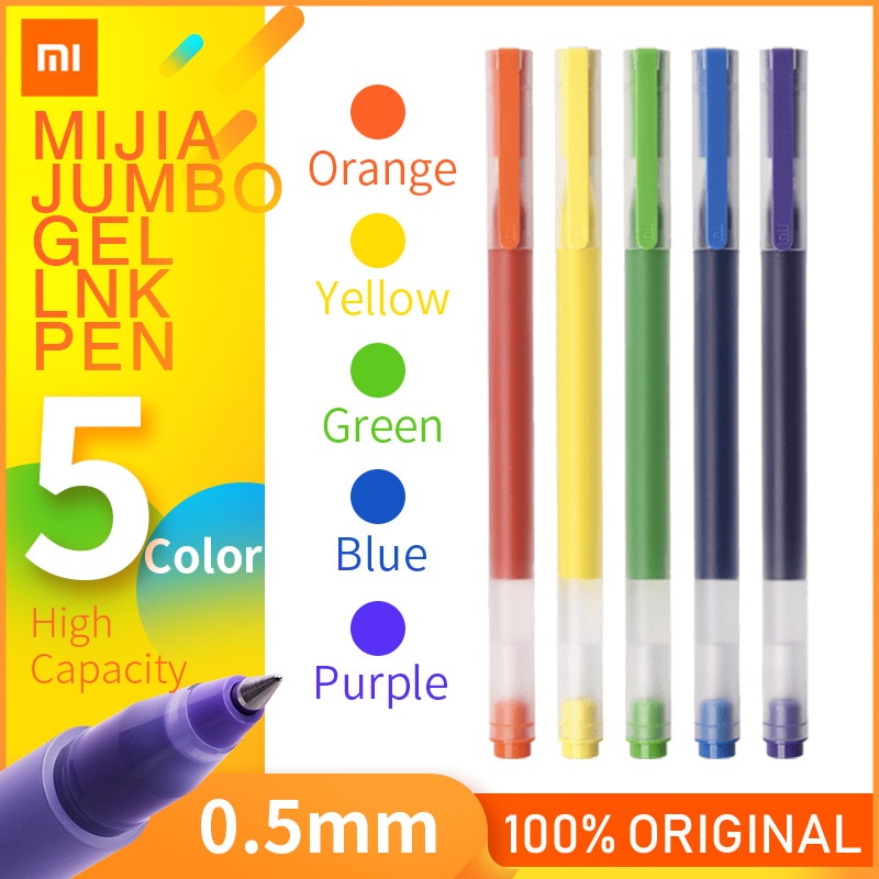 Xiaomi Pen Mijia Super Duurzaam Kleurrijke Schrijven Teken Pen 0.5Mm Zwitserse Refill Gel Pen Ondertekening Pennen Voor School Office tekening