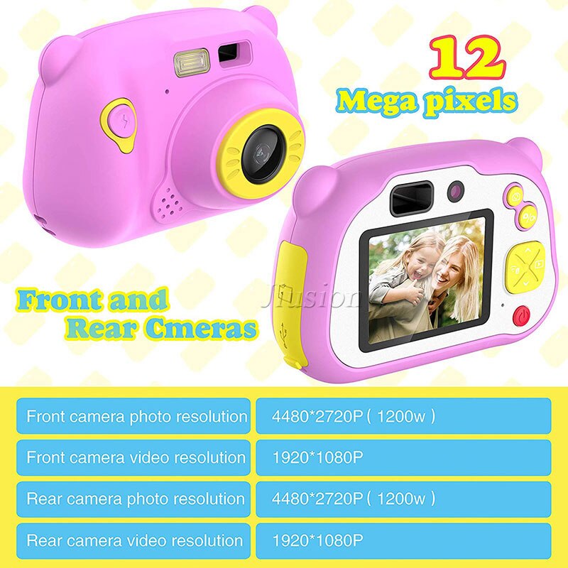 Kids Mini Video Camera 1080P Digitale Camcorder Wifi Vlog Camara Educatief Speelgoed Dual Lens Fotografica Profesional Kinderen