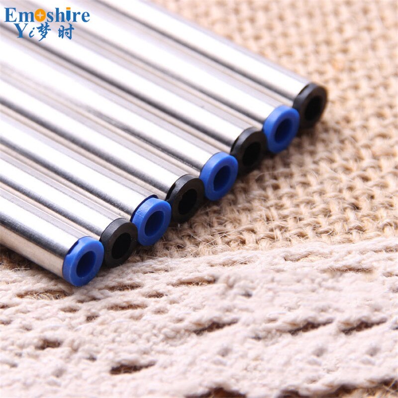 10 Pieces/lot Roller Pen Refill Roller Ball Pen Refill For School Office Supplies Blue Ink Black Ink Refill P007