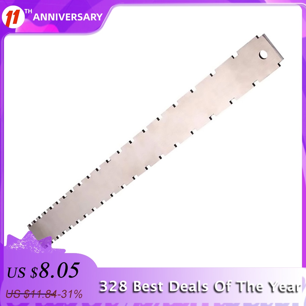 Guitar Neck Notched Straight Edge Ruler Stainless Steel Guitar Bass Fret Leveling Ruler Fret Rocker Guitar Level Luthier Tool