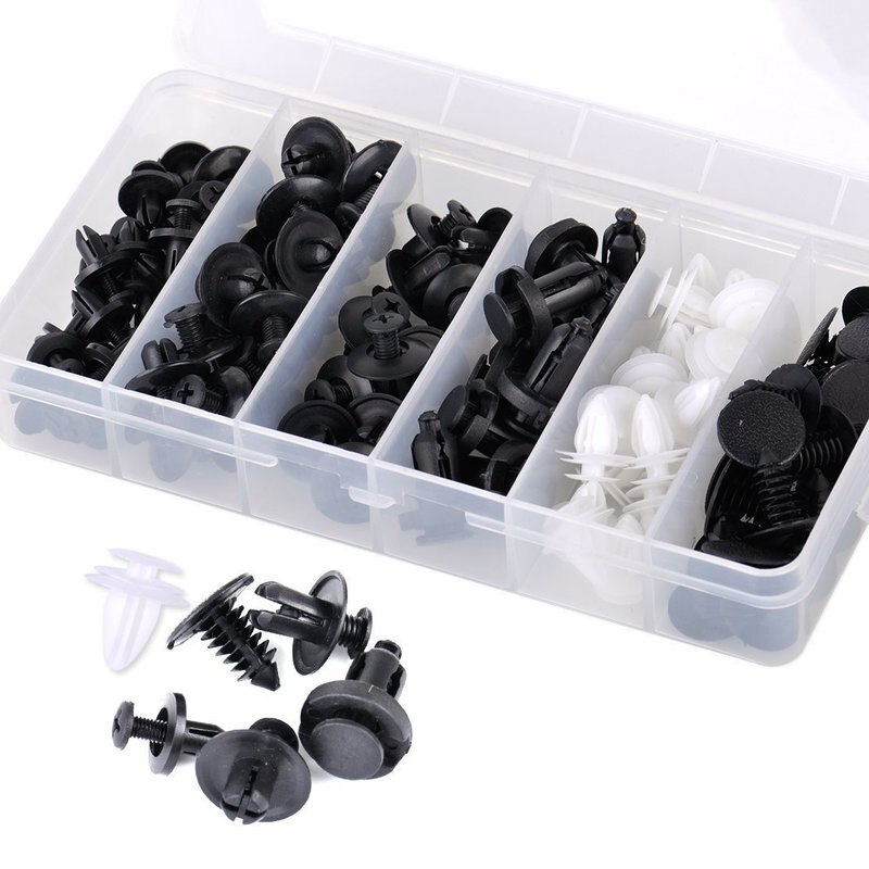 100Pcs Universal Gemengde Auto Fastener Clip Auto Body Push Retainer Pin Klinknagel Bumper Portierbekleding Retainer Fastener Kit