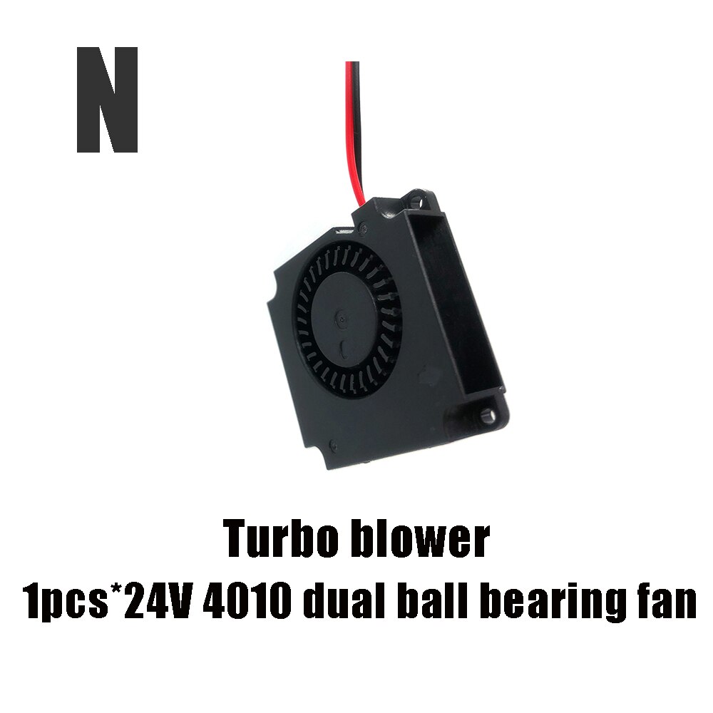 3010/4010/4020/5015/6015mm oil/hydraulic/dual ball bearing fan 12v/24v cooler cooling fan blower 2 Pin For Creality ender3 cr10: N.Turbo 4010 24V