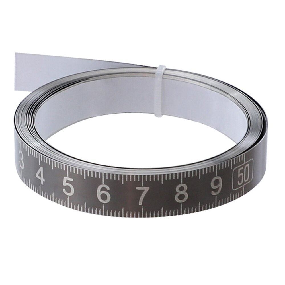 Self Adhesive Portable Easy Read Measuring Tools High Home Stainless Steel With Scale Woodworking Sticky Flat Ruler