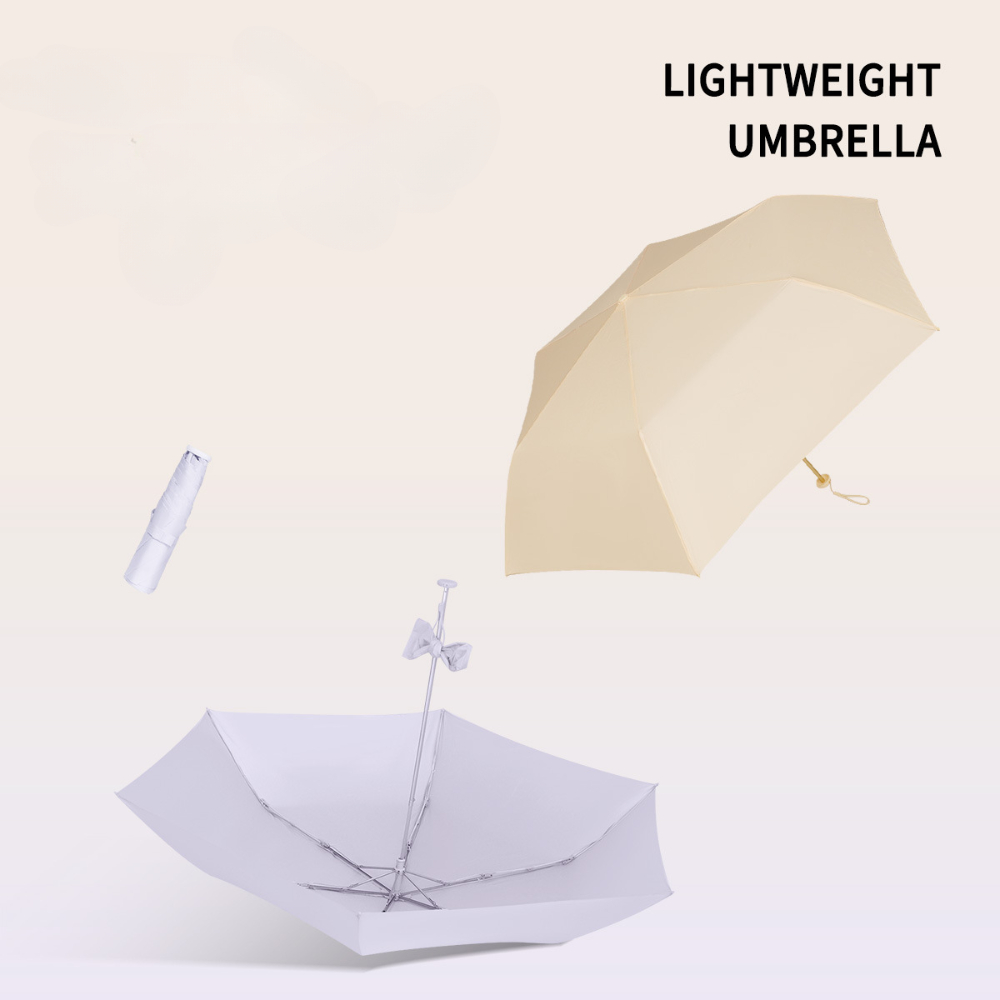 Paraguas de sol ultraligero, compacto y portátil, protección UV, plegable, estético