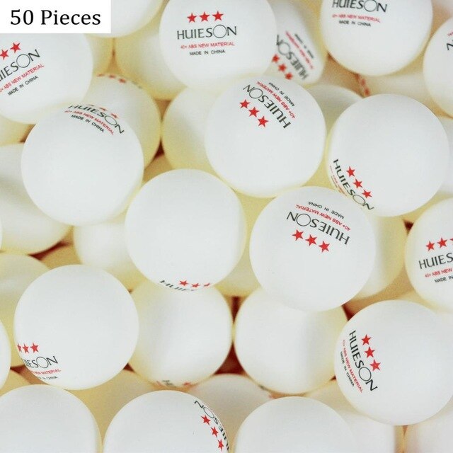 50 Uds 100 Uds Material ABS pelotas de Tenis de mesa 3 estrellas 40 + mm 2,8g Pelotas de Ping Pong de plástico para Tenis de mesa Tenis de Mesa pelota de Ping Pong: White 50pcs