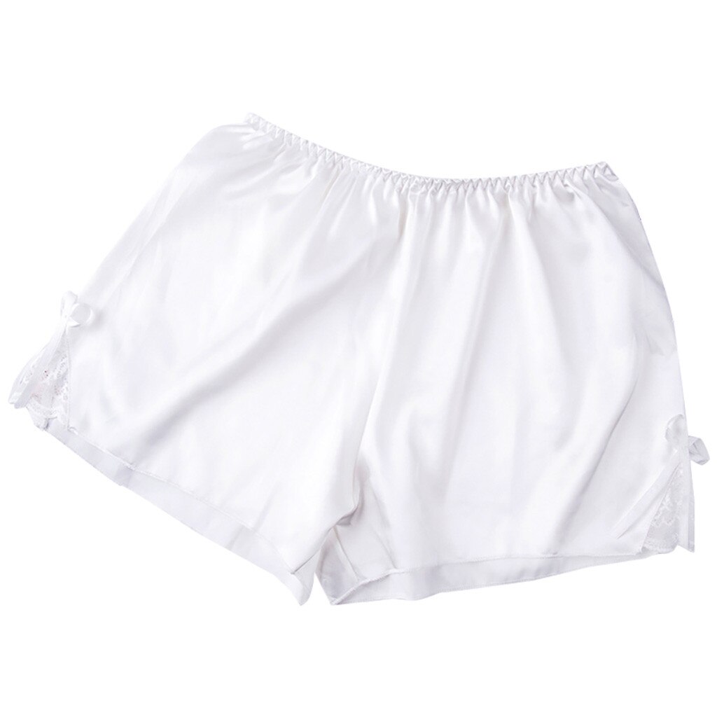 Safety Short Pants Underwear Women Seamless Under Shorts Bamboo Fiber Underwear Black White Women Shorts#3G: White