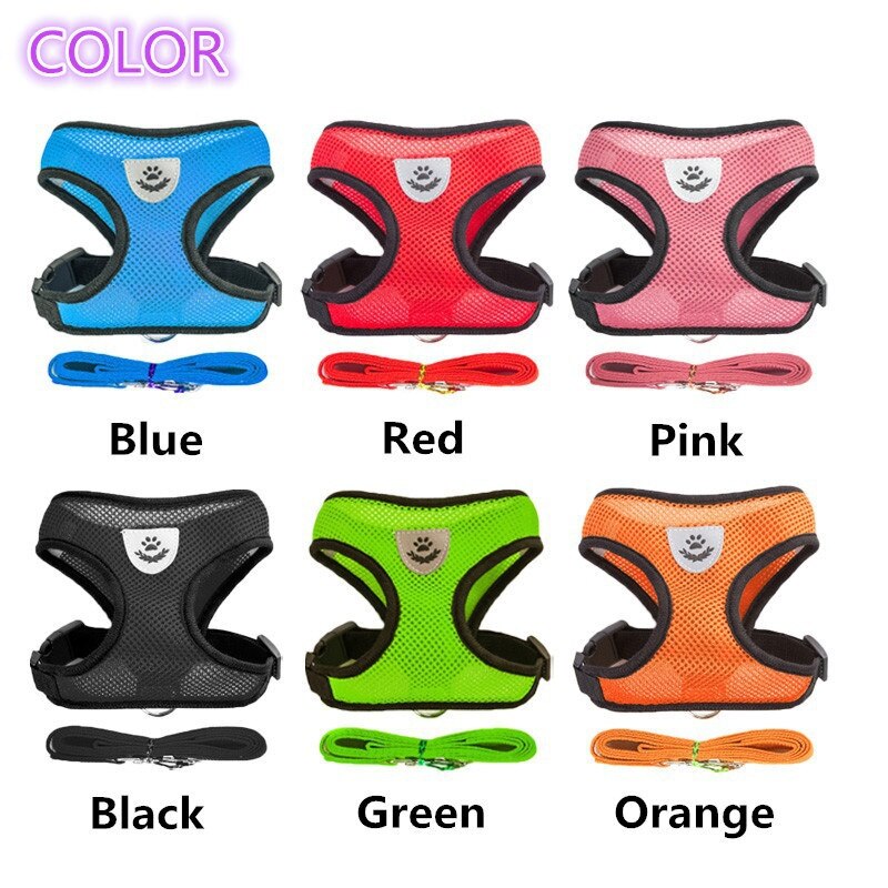 Zwierzęta domowe są zestaw uprząż i smycz kot i pies Walking miękkie Mesh oddychające regulowany gorset dla smycz dla szczeniaka pas piersiowy artykuły dla zwierząt
