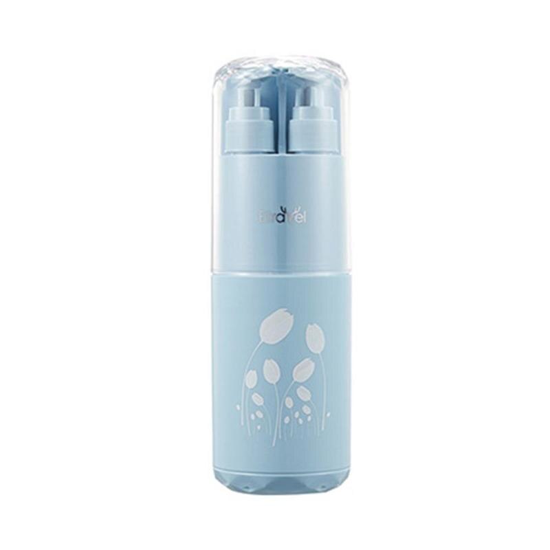 Draagbare multifunctionele wasbekerset tandenborstel opbergbeker botteldoos mondwater trip business  w8 g 5: Blauw / 8 stuks