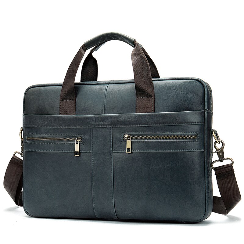 Aktetassen herentas pu leer multifunctionele messenger bags laptoptas leren aktetas