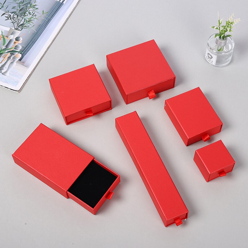 12 pezzi portagioie con cassetto, anello, collana, scatola nera, orecchino, braccialetto, gioielli, organizzatore, imballaggio, esposizione, portagioie e imballaggi: M. / Blu