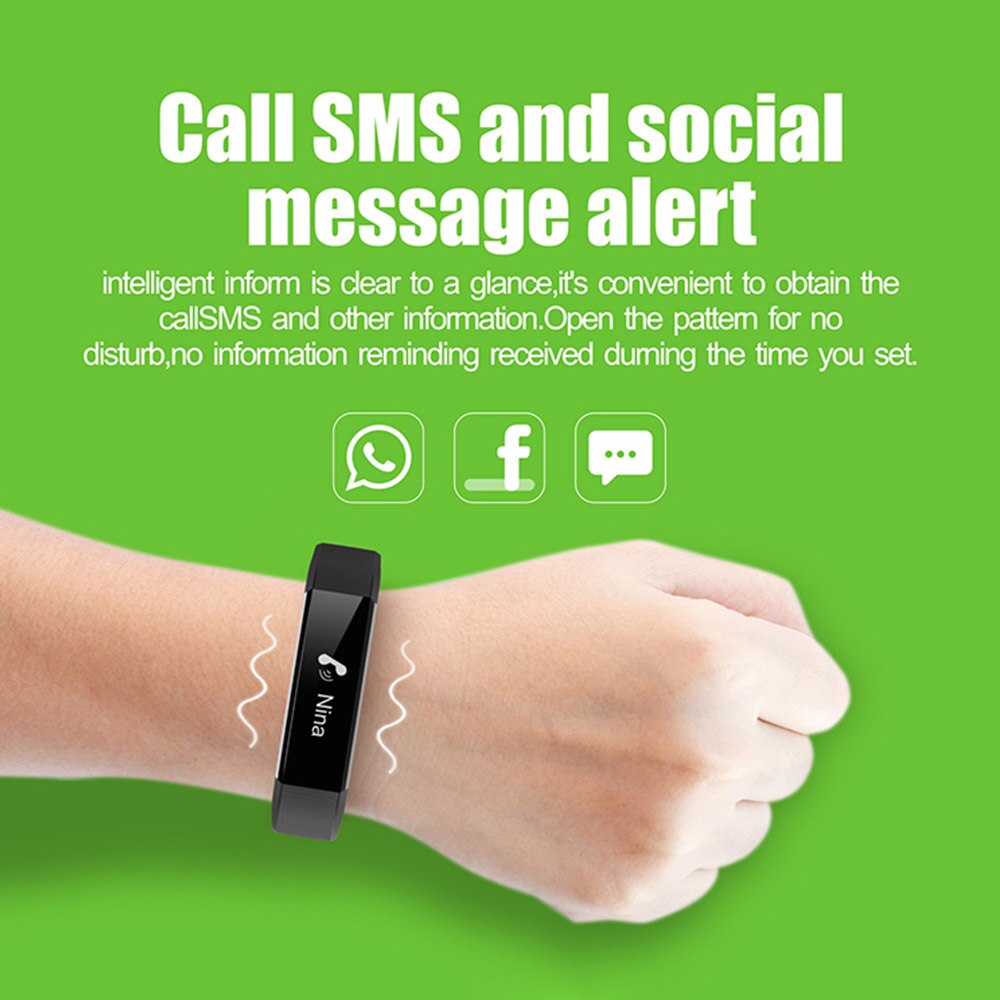 ID115U Smart Armband Intelligenz Armband Fitness Schlaf Tracker Pedometer Herz Rate Monitor Smart Band