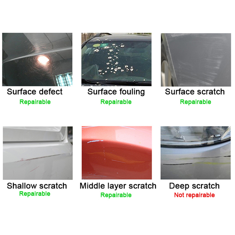 Lavado de coches para arañazos en pintura reparación Nano Rag coches polaco Limpieza de automóviles arañazos removedor Auto Fix Clear Scuffs para la superficie del coche