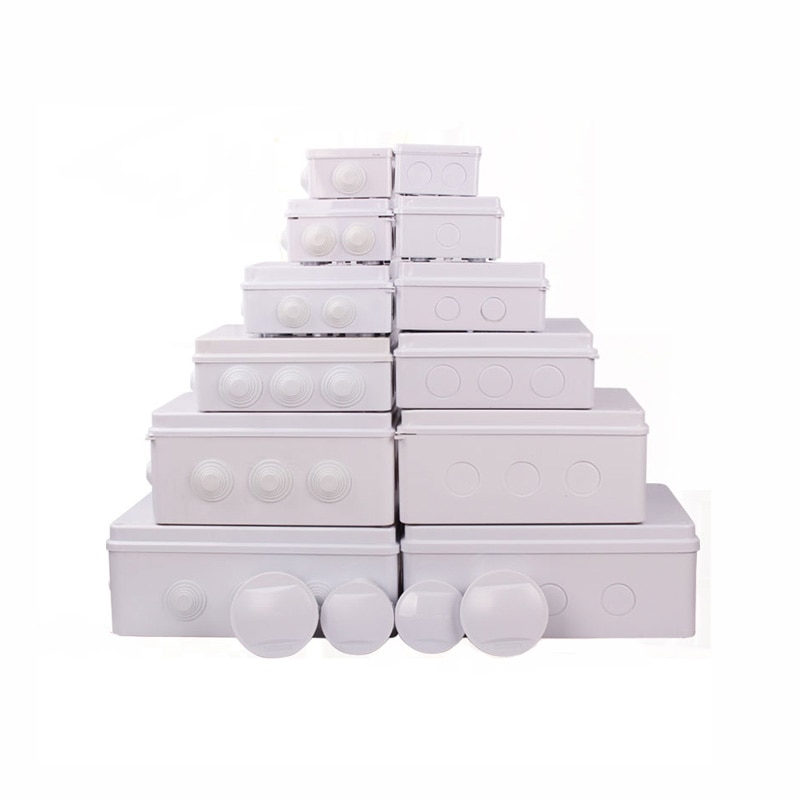 Plastic ABS IP65 IP66 Junction Box DDIY Hydropower Junction Box Outdoor DIY Cable Branch Box