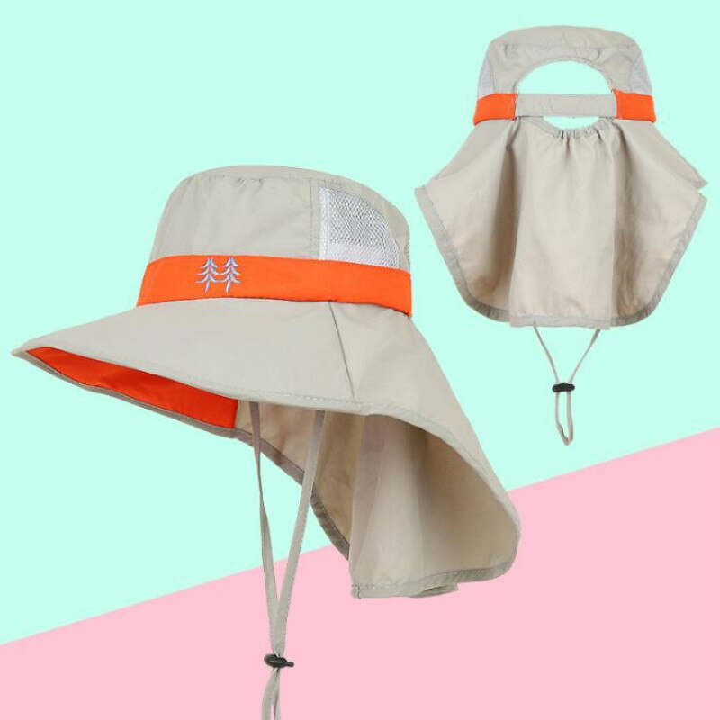 Sombrero de cubo con protección UV para niños, gorro de pescador de ala ancha de secado rápido, para playa al aire libre, senderismo, camping, pesca, Panamá