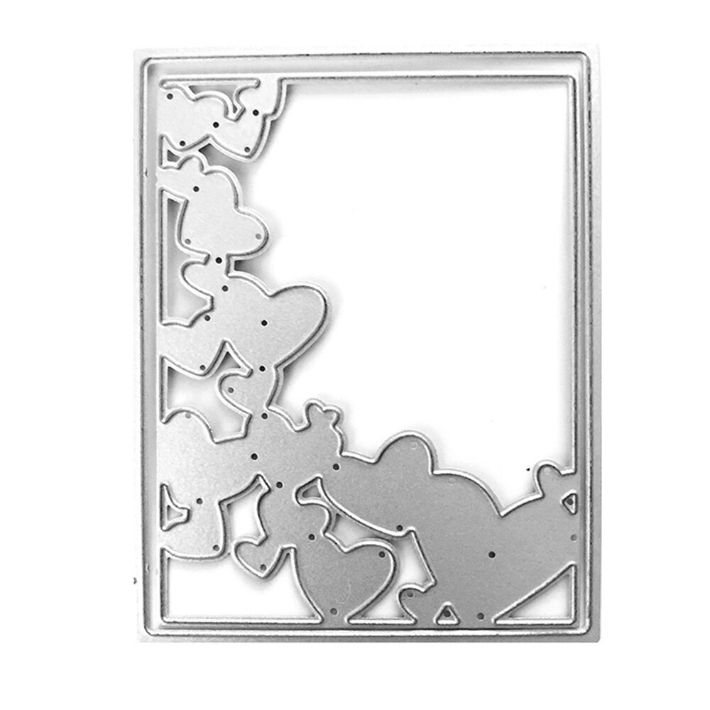 Hochzeit Dekorative Karten Metall Schneiden Stirbt Schablonen für DIY Scrapbooking/foto Album Dekorative Präge DIY Papier Karten: Cremefarben