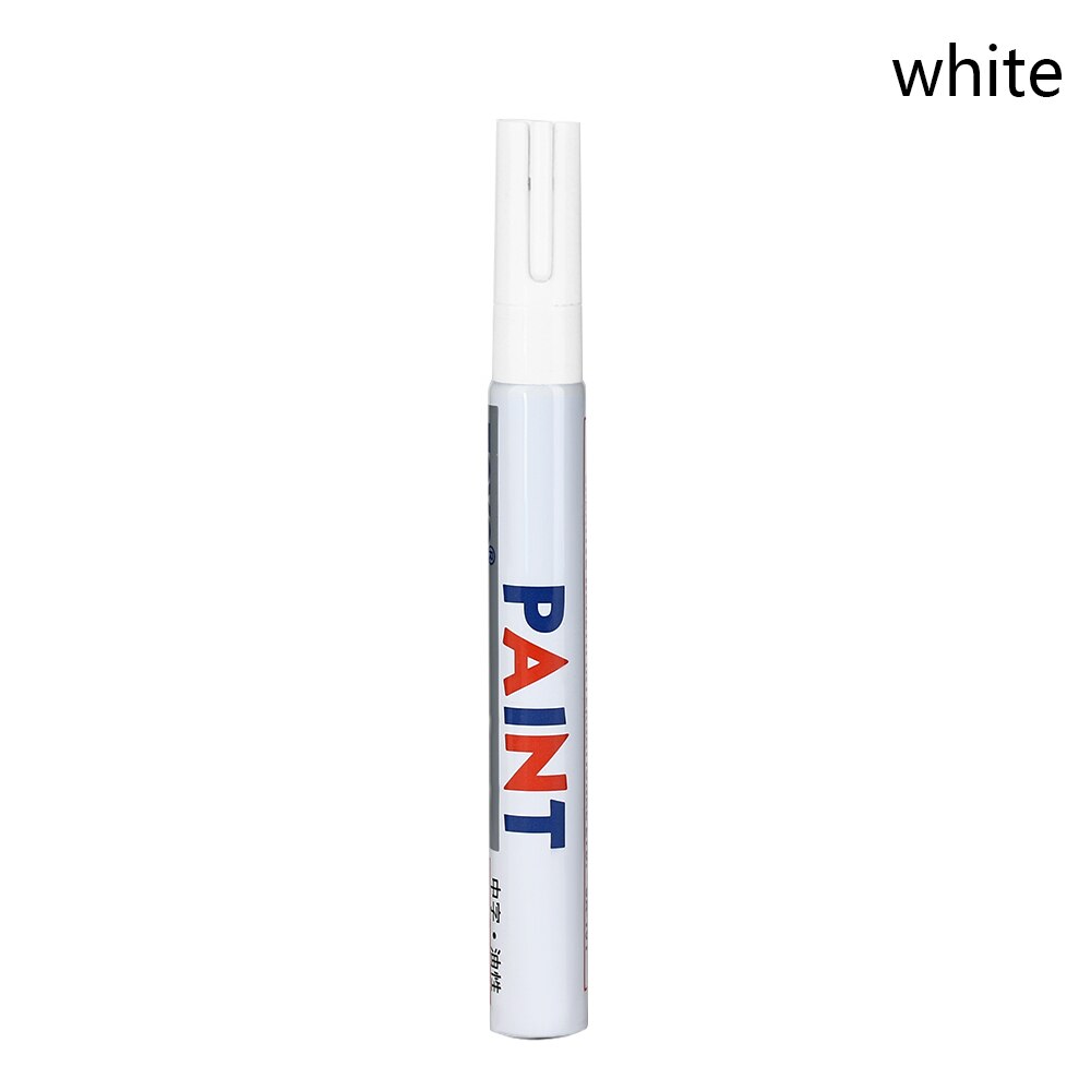 Tire Rubber Metal Glass Wood Stone Waterproof Oil Pen Colourful Oily Marker Paint Pen School Stationery Office Supplies: White