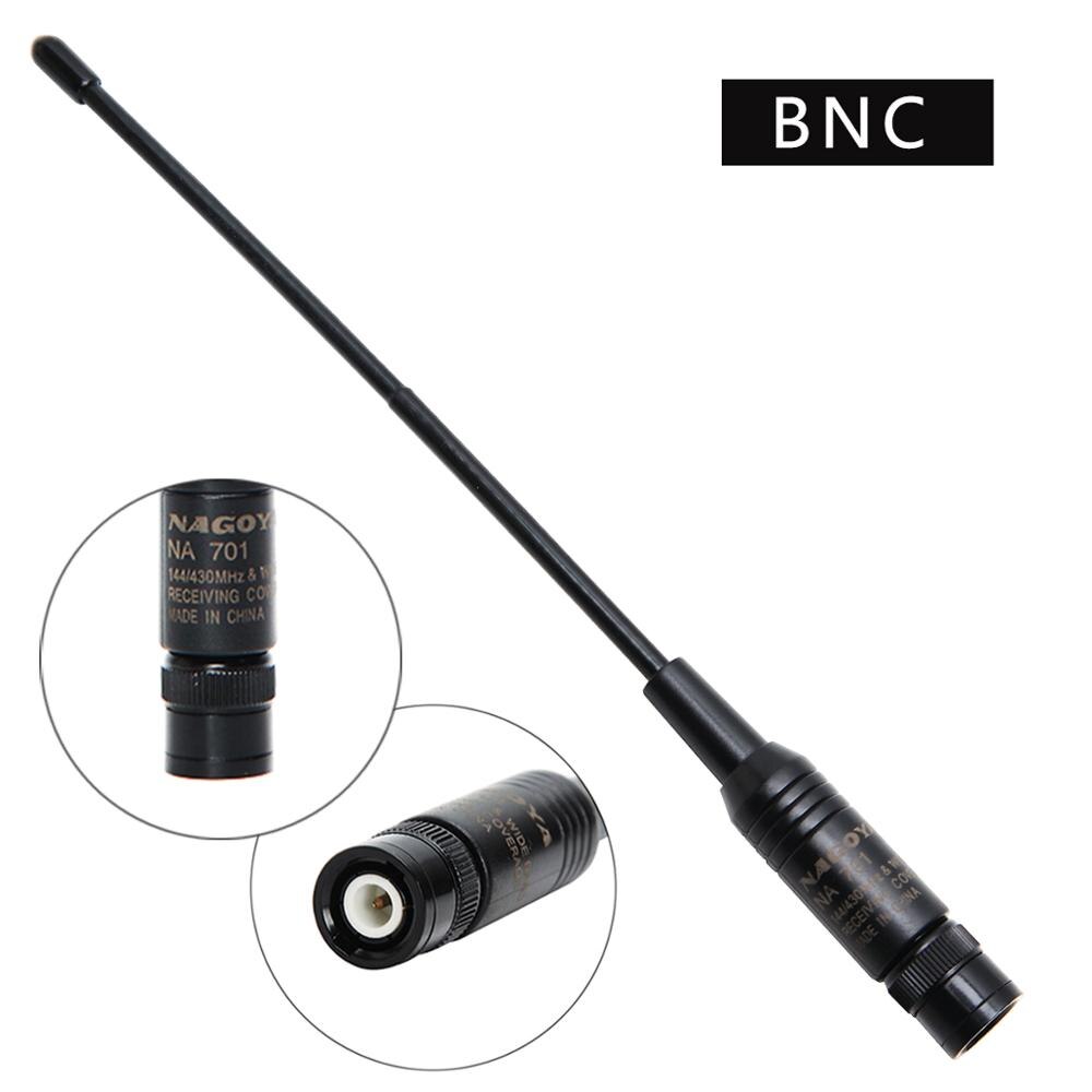 5Pcs Nagoya NA-701 BNC 144/430MHz Dual Band High Gain Soft Antenna 10W NA701 for ICOM Yeasu Kenwood Walkie Talkie Two Way Radio