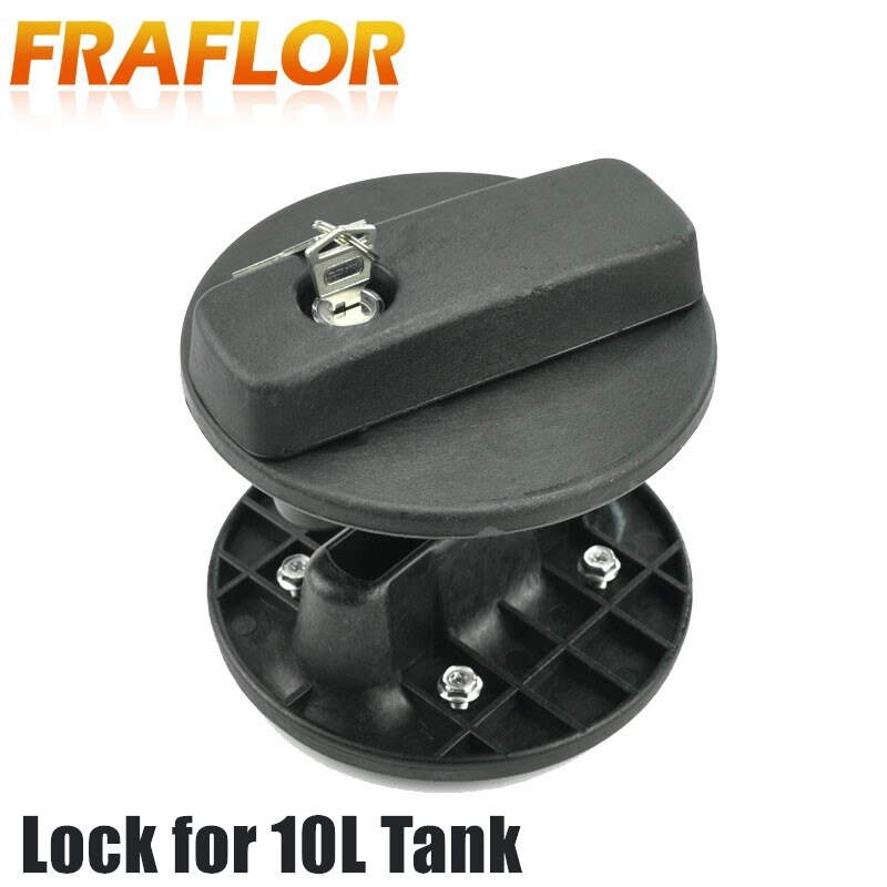 10L ( 2.6 Gallon ) Jerrycan Practical Gasoline Diesel Fuel Tank Can Pack For Off-road SUV ATV Motorcycle Fuel Container Canister: 10L Lock