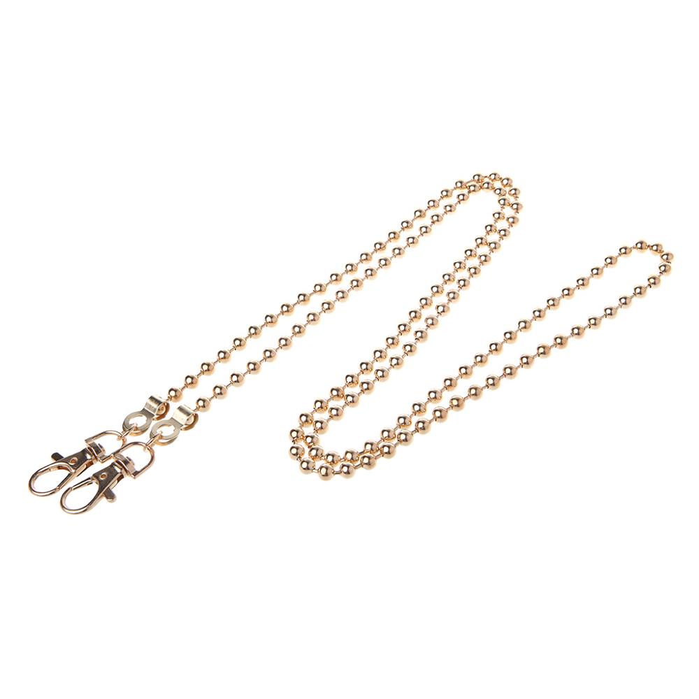 Thinkthendo Lange 120 Cm/50 Cm Luxe Mode Metalen Portemonnee Ketting Bandjes Handvat Schoudertas Cross Body Vervanging Handtas: 120cm-gold