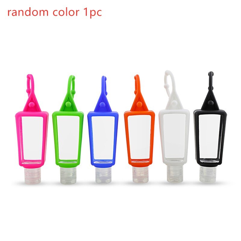 30ml Silicone Hand Dispenser Pumps Travel Portable Sanitizer Safe Gel Mini Hand Holder Disposable No Clean Detachable Cover: 1pcs