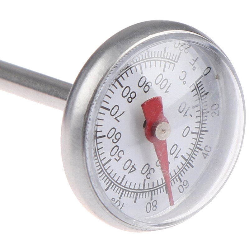 0-100 Degrees Stainless Steel Soil Thermometer Stem Read Dial Display Celsius Range For Ground Compost Garden Supplies