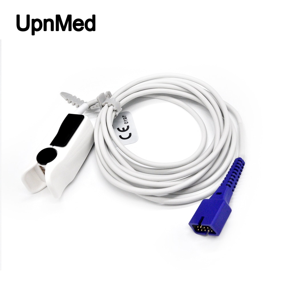 Compatible Nellcor DS100A 9pin with UU Panda adult finger clip spo2 sensor/probe,2.8m