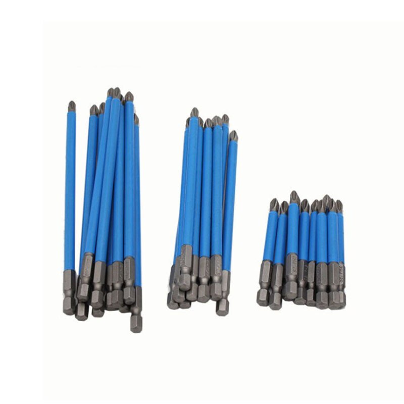 8 stuks k5 antislip kruiskopbits, zeer magnetische schroevendraaier-boorbitset, inclusief handschoenen en magneten, voor handboormachines en