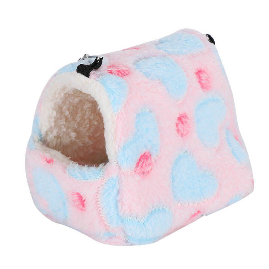 Pet Cage for Hamster Accessories Hamster Sleeping Bag Pet Hanging Cute Bedroom Heart Shaped Castle Hammock: small