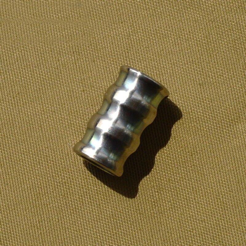 Corrugated Titanium Alloy Knife Beads Titanium Paracord Bead Accessory DIY Pendant