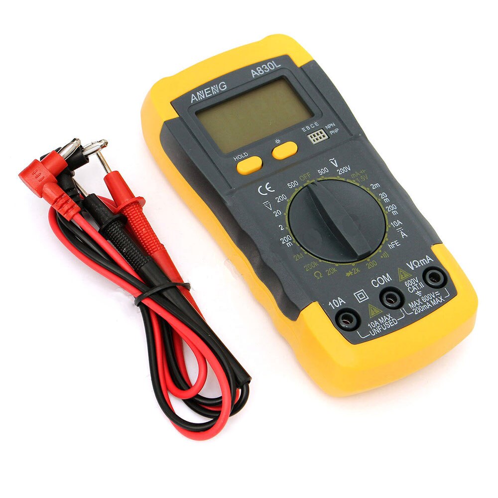GGATC Digital LCD Multimeter Voltmeter Amperemeter Ohmmeter Multimeter Volt AC DC Tester Meter
