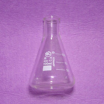 Glass Erlenmeyer Flask,100ML,Laboratory Borosilicate Glass 3.3 Flasks,5PCS/LOT