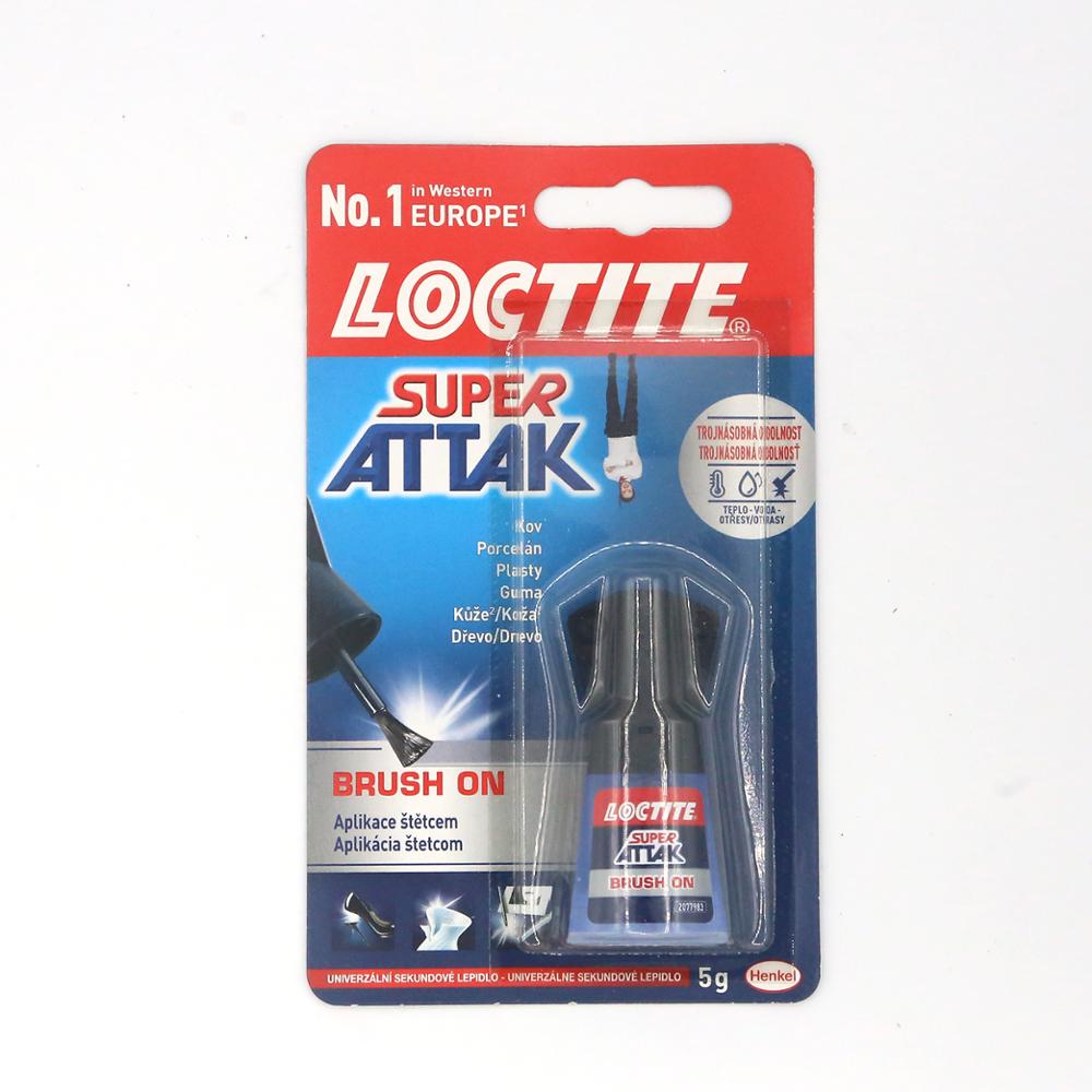 1ud 5g loctite glue-3 pegamento superglue con pincel para porcelana metal caucho madera plástico cartón