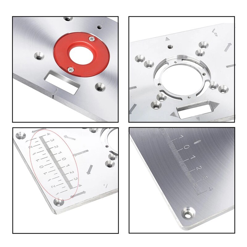 Table de fraisage pour routeur, Machine de découpe, ciseleur établi de travail, planche rabattable, Table de routeur en aluminium, plaque d&#39;insertion