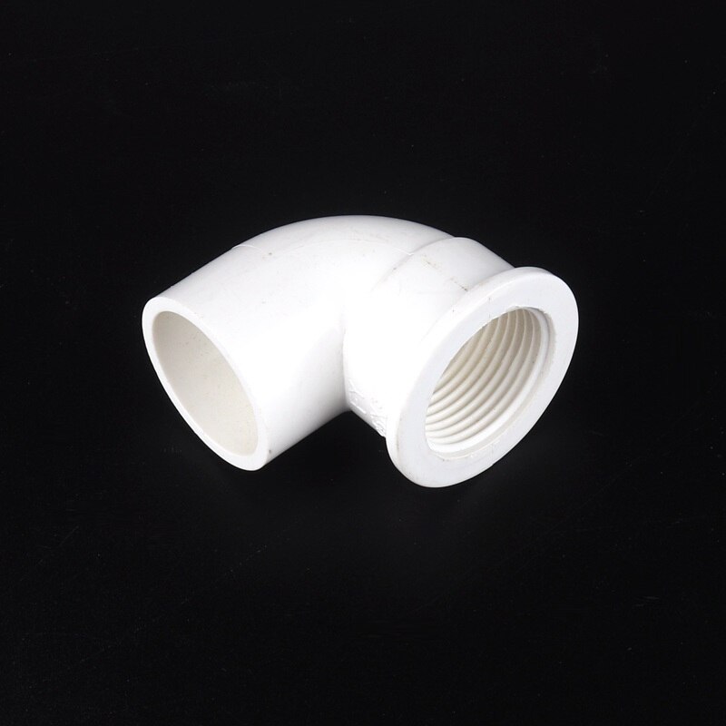 3pcs 1/2, 3/4, 1Inch PVC 90 Degree Elbow Connector Female Thread PVC Joints Home Garden Water Pipe PVC Fittings