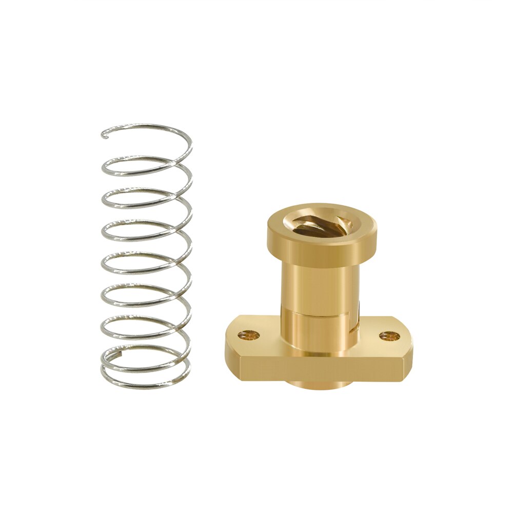 T8 Anti Backlash Caricato a molla Dado Ottone Eliminazione Gap Dado Utilizzato per aggiornare Ender 3 CR-10 T8 Piombo Vite Stampante 3D CNC fai da te
