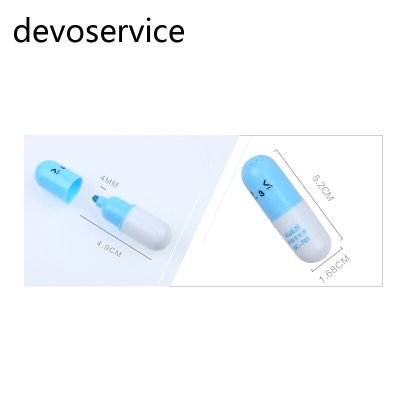 6 Teile/satz Kawaii Pille Textmarker Material Escolar Kawaii Marker Stift Schreibwaren Schule Bürobedarf Scherzt