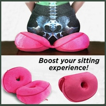 Orthopedic Lift Hips Up Latex Seat Cushion Helps with Sciatica Back Pain for Your Office Chair Massage Cushion